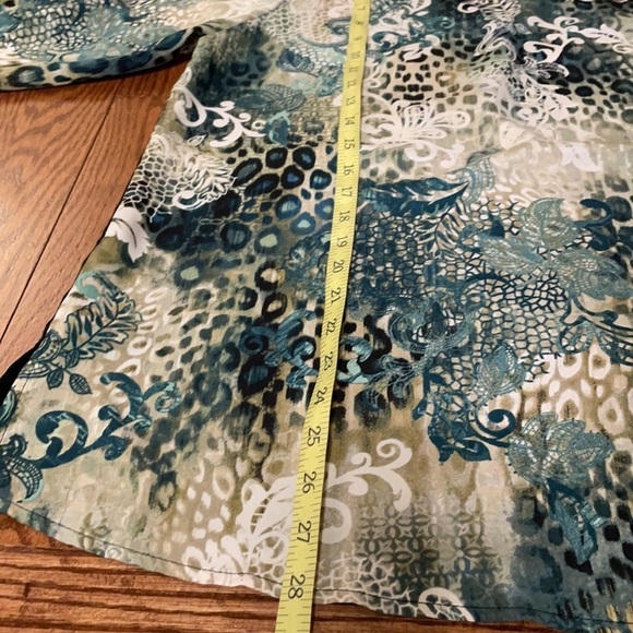 CHICO’S women’s long sleeve scoop neck tunic. Dressy casual, flowy, size XL - Picture 7 of 8